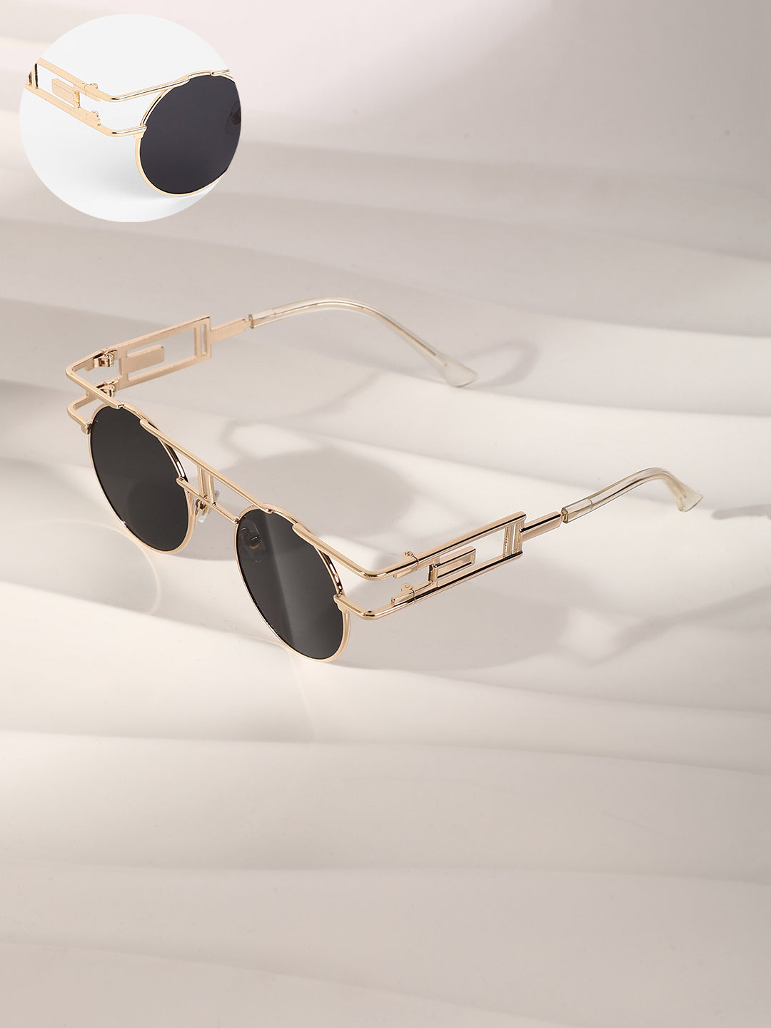 The Indie Round Sunglasses - Midnight Black