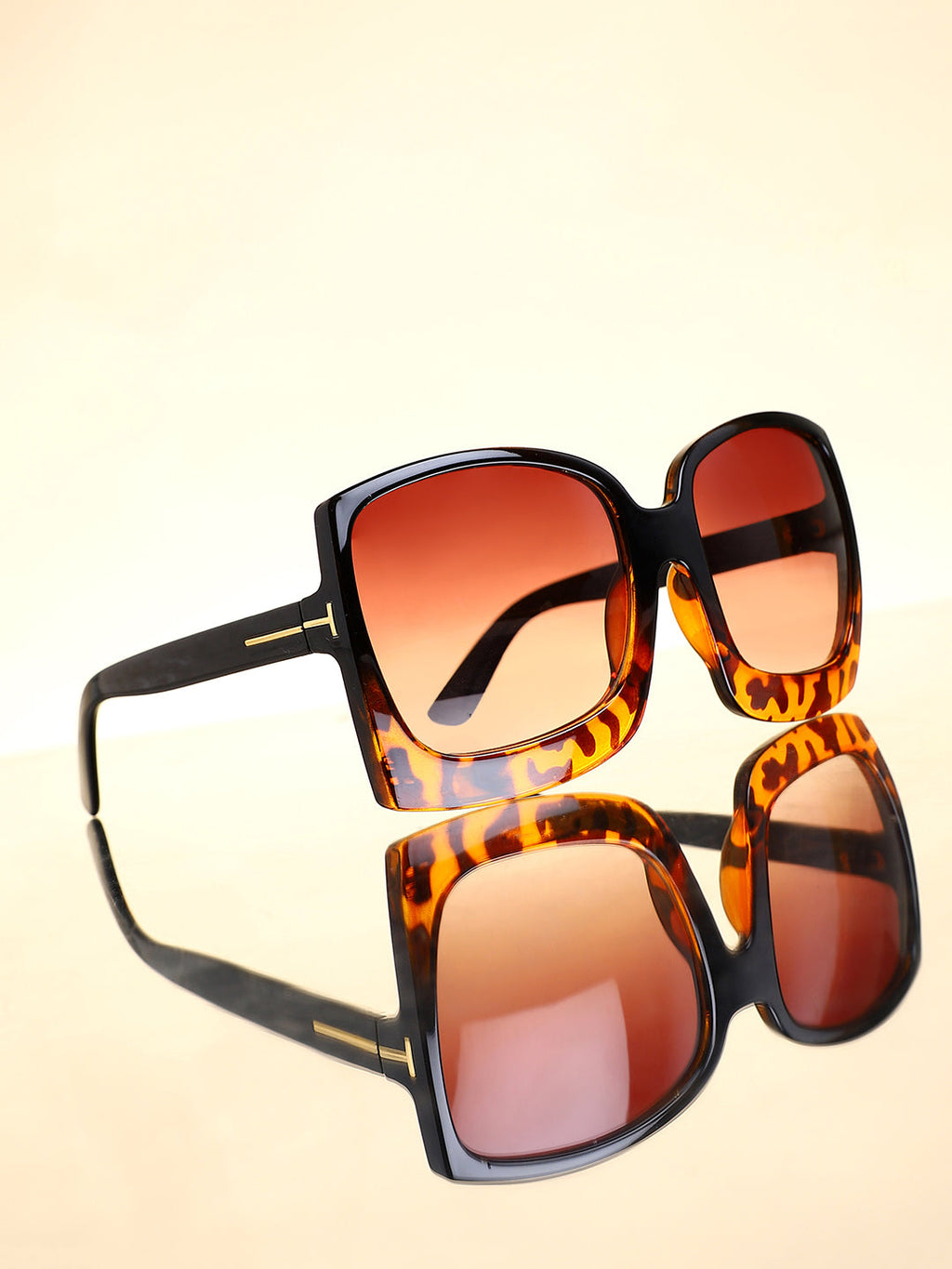 The Safari Oversized Sunglasses - Coffee Brown