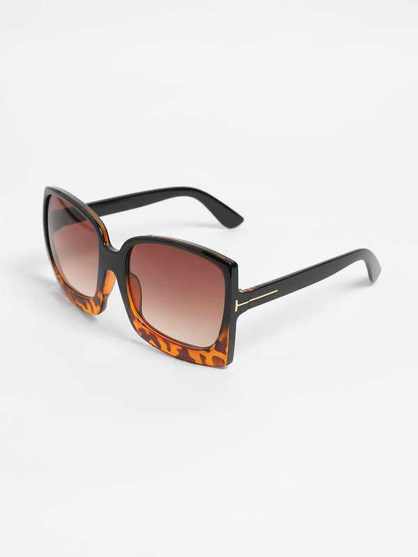 The Safari Oversized Sunglasses - Coffee Brown