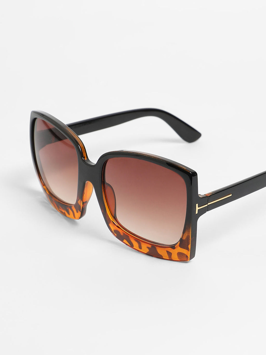 The Safari Oversized Sunglasses - Coffee Brown