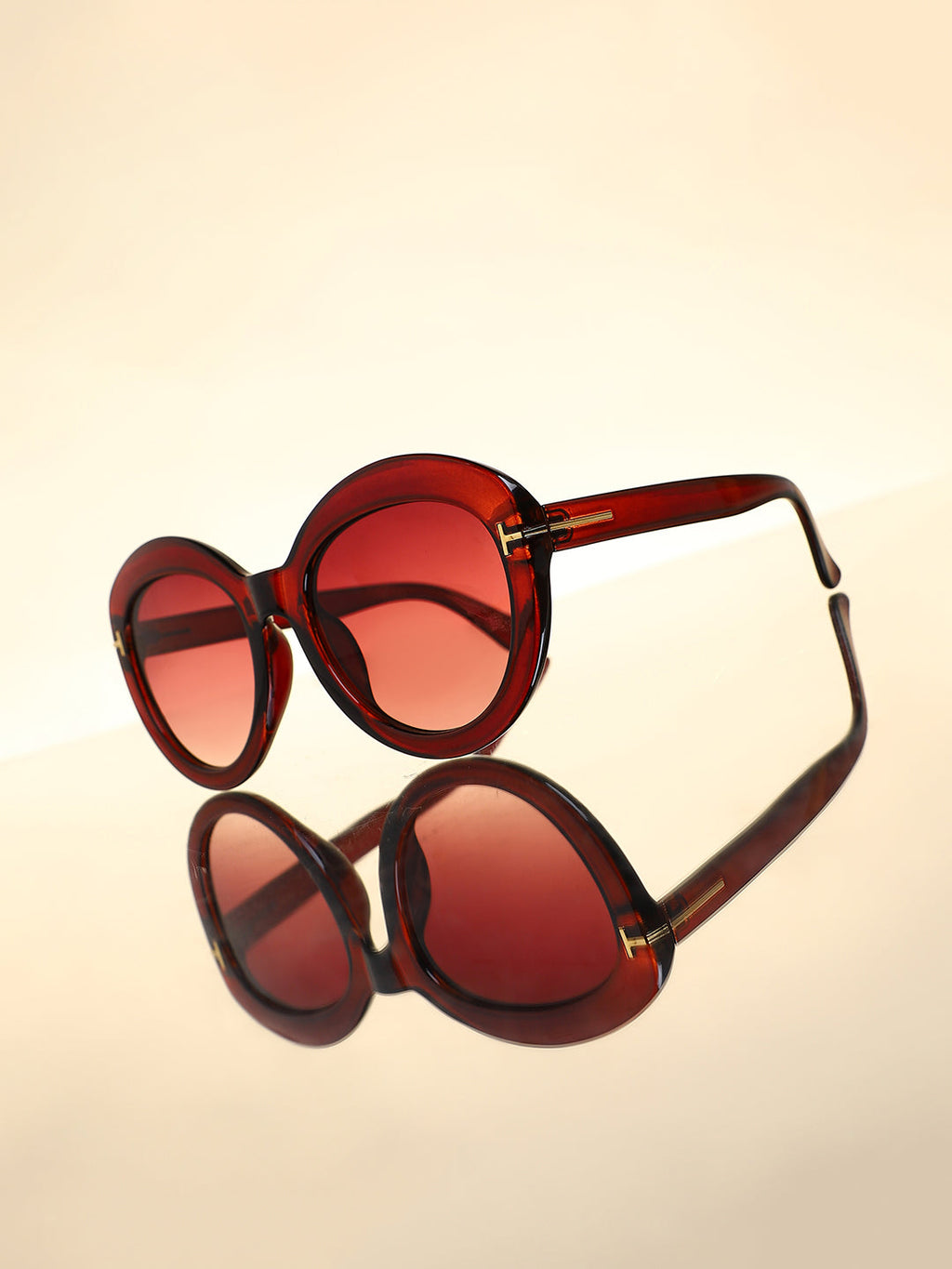 The Orb Cateye Sunglasses - Coffee Brown