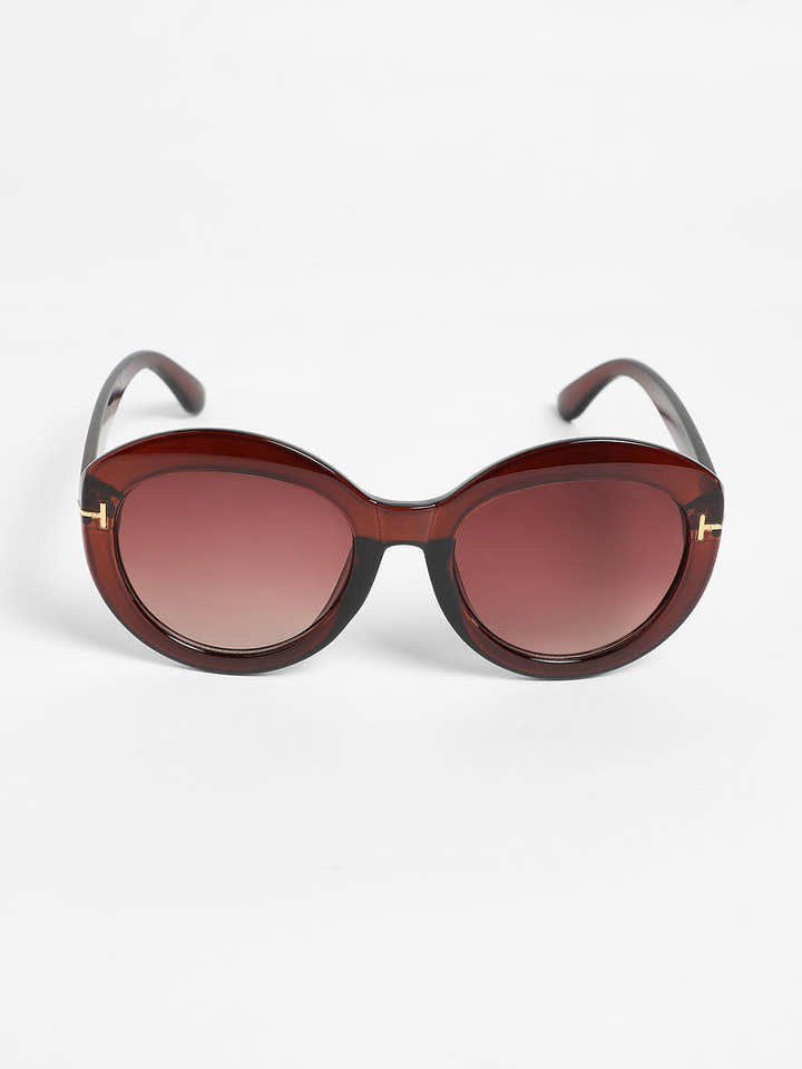 The Orb Cateye Sunglasses - Coffee Brown