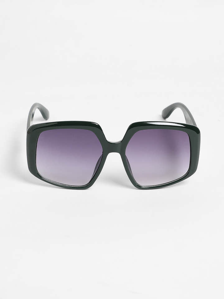 The Bombshell Oversized Sunglasses - Emerald Green