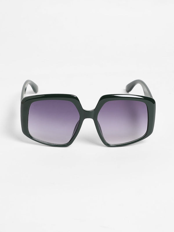 The Bombshell Oversized Sunglasses - Emerald Green