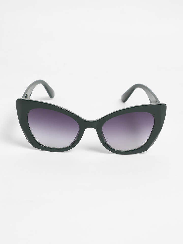 The Bombshell Cateye Sunglasses - Emerald Green