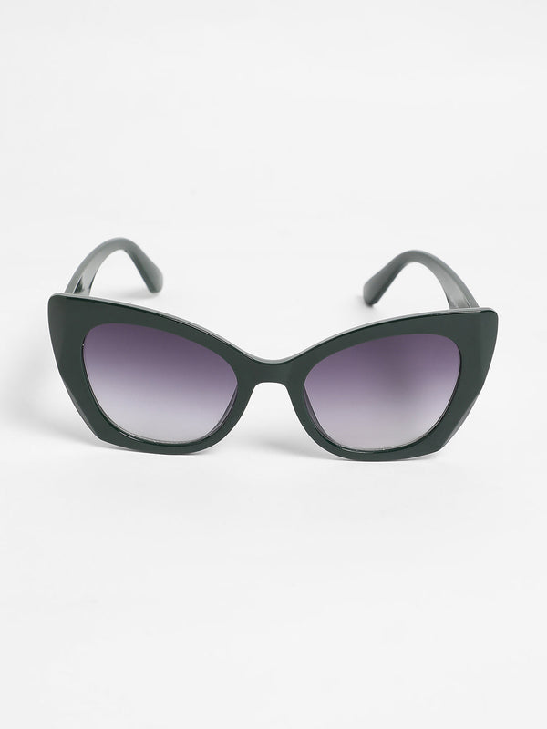 The Bombshell Cateye Sunglasses - Emerald Green