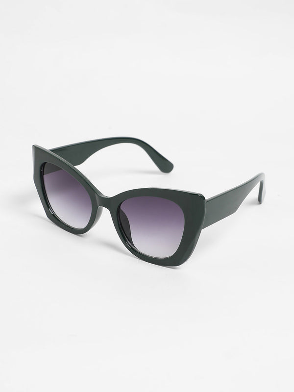 The Bombshell Cateye Sunglasses - Emerald Green