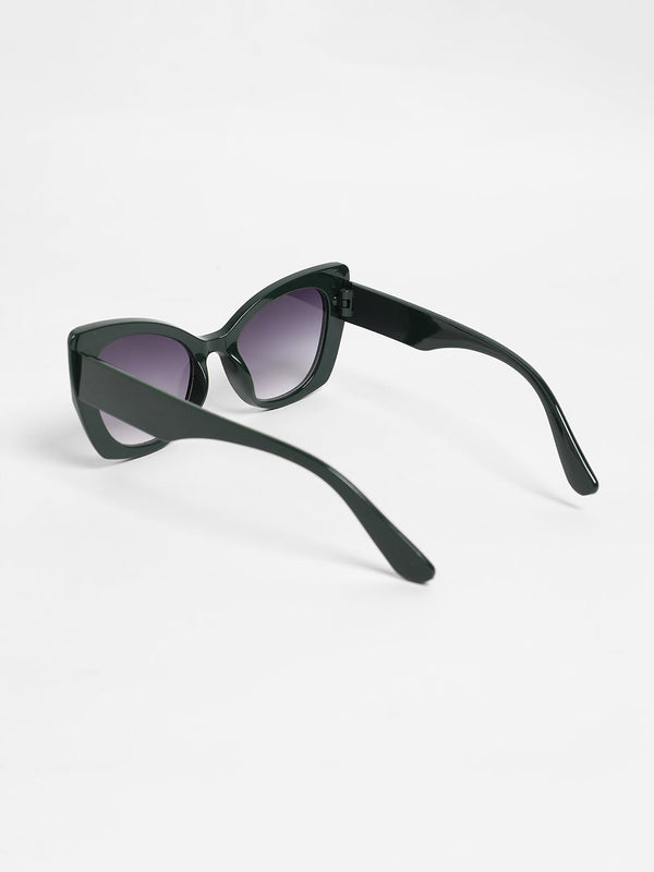The Bombshell Cateye Sunglasses - Emerald Green