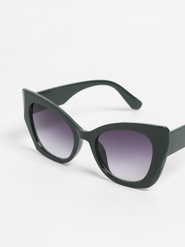 The Bombshell Cateye Sunglasses - Emerald Green