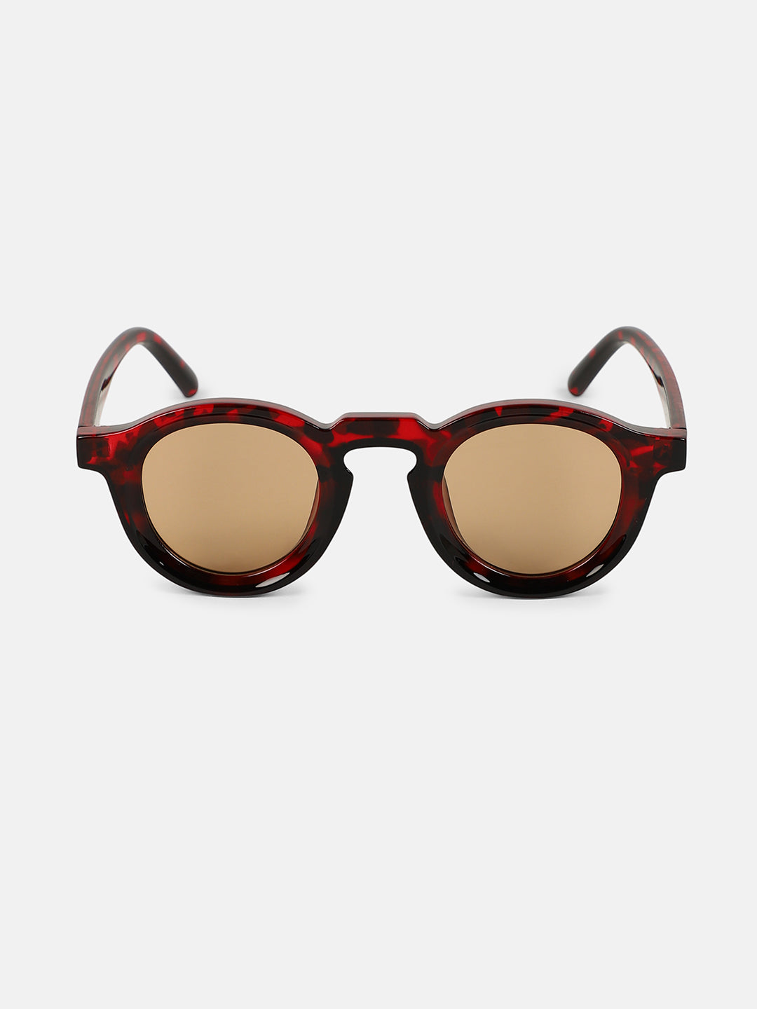 The Atticus Round Sunglass - Coffee Brown