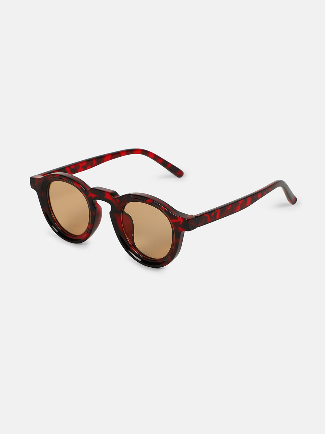 The Atticus Round Sunglass - Coffee Brown