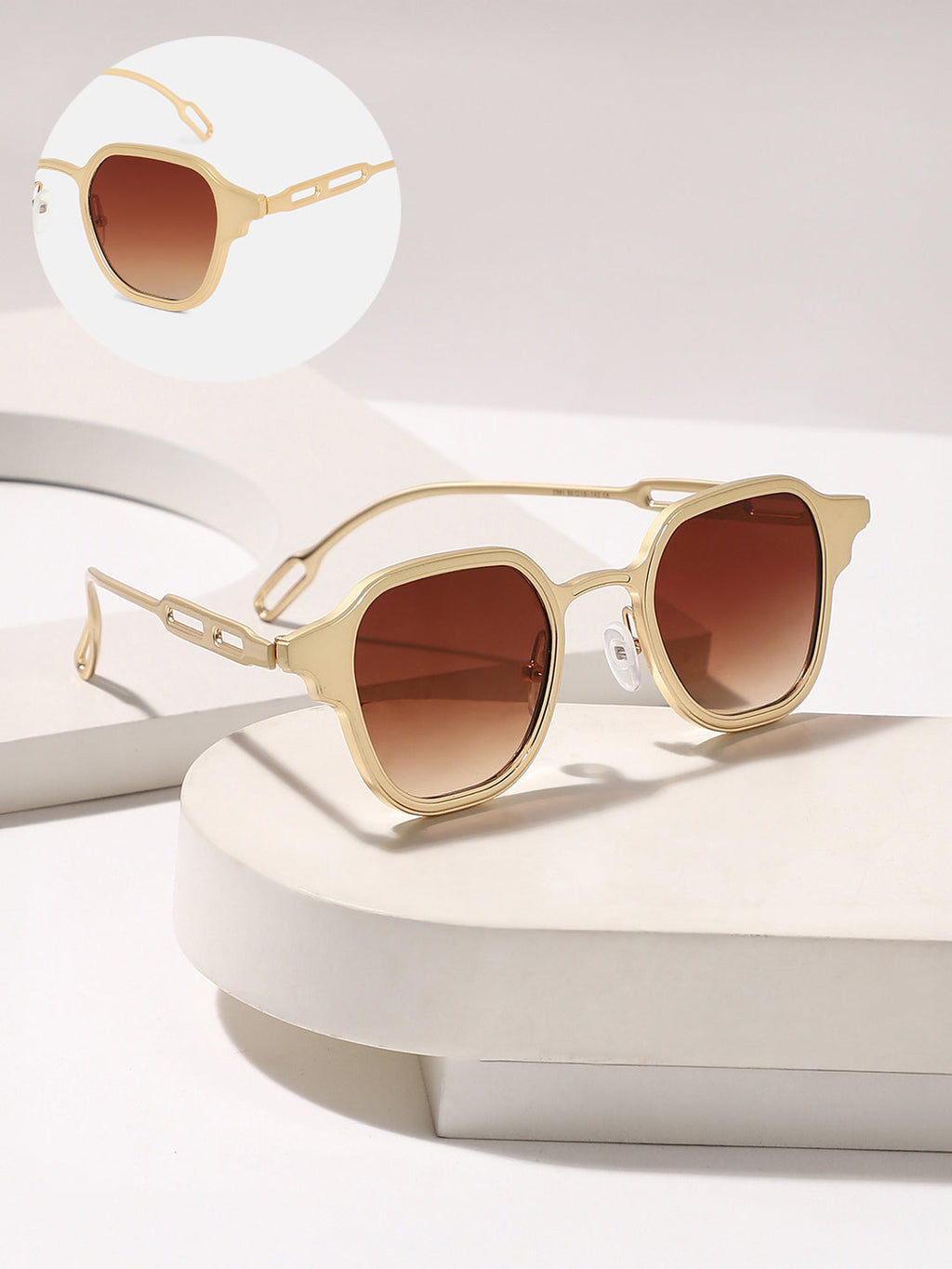 The Roman Wayfarer Sunglass - Califonia Gold