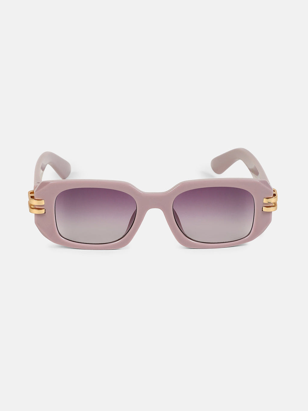 The Gilded Pastel Rectangular Sunglass - Lavender Purple