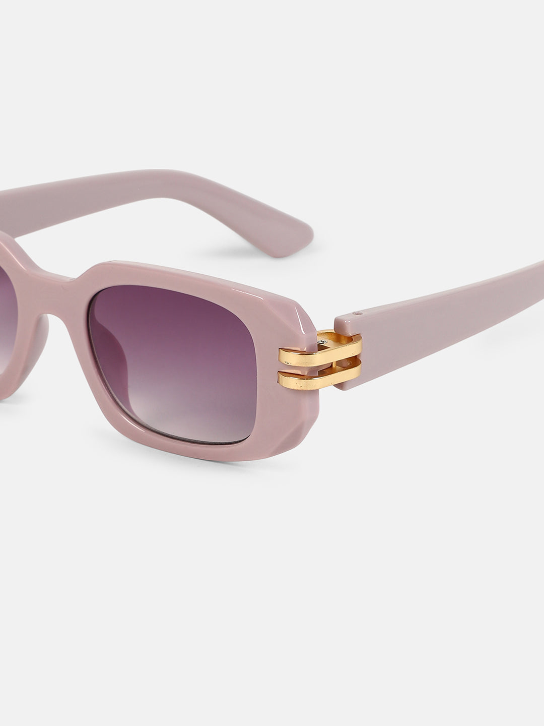 The Gilded Pastel Rectangular Sunglass - Lavender Purple