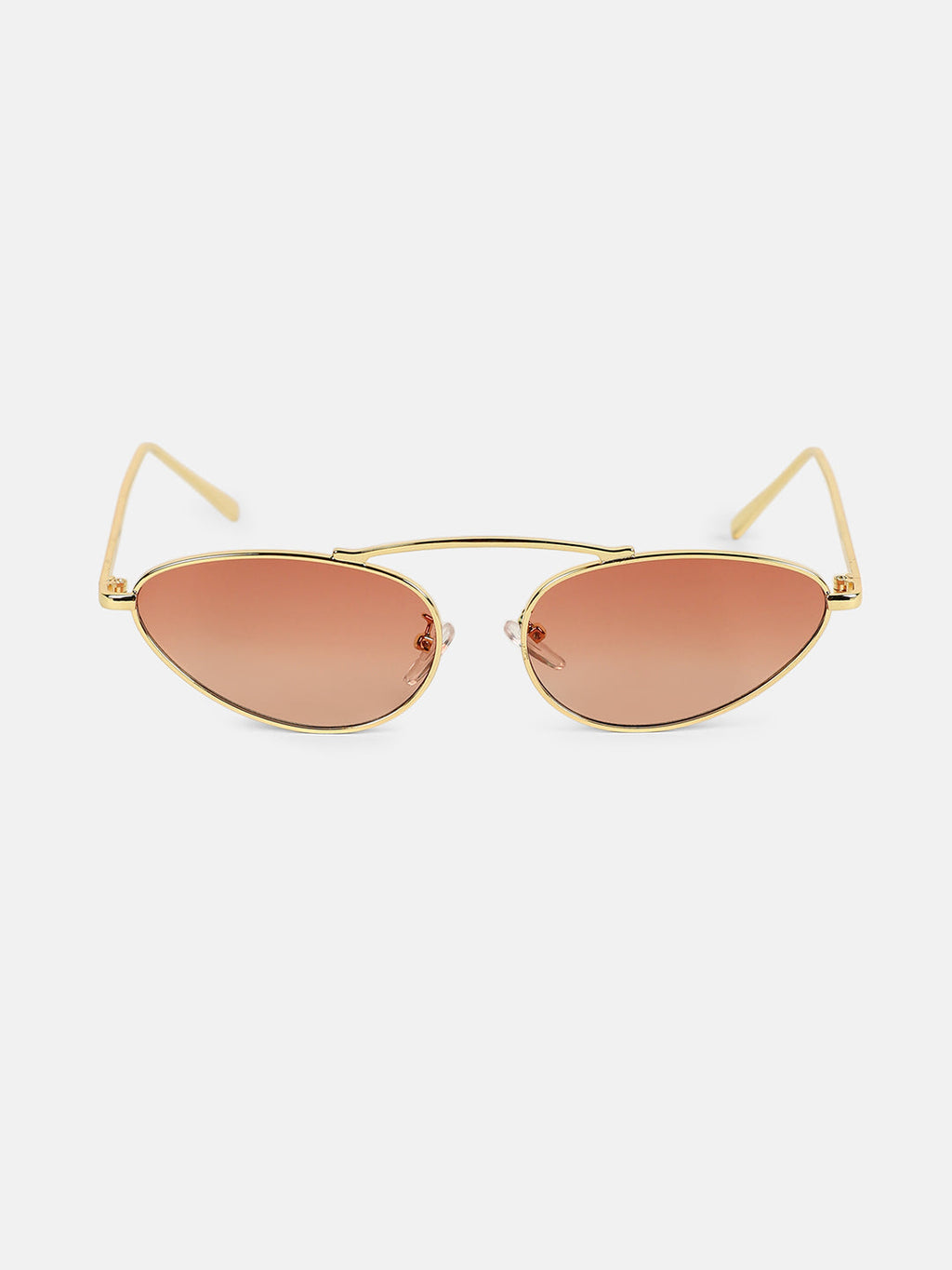 The Retro Malibu Cateye Sunglass - Califonia Gold