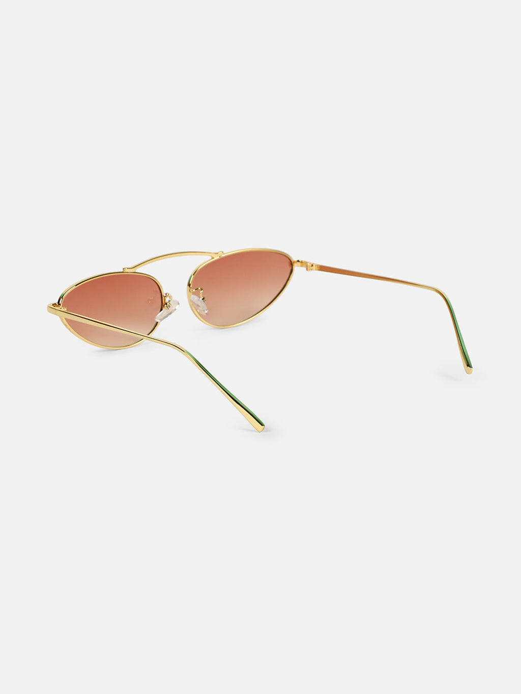 The Retro Malibu Cateye Sunglass - Califonia Gold