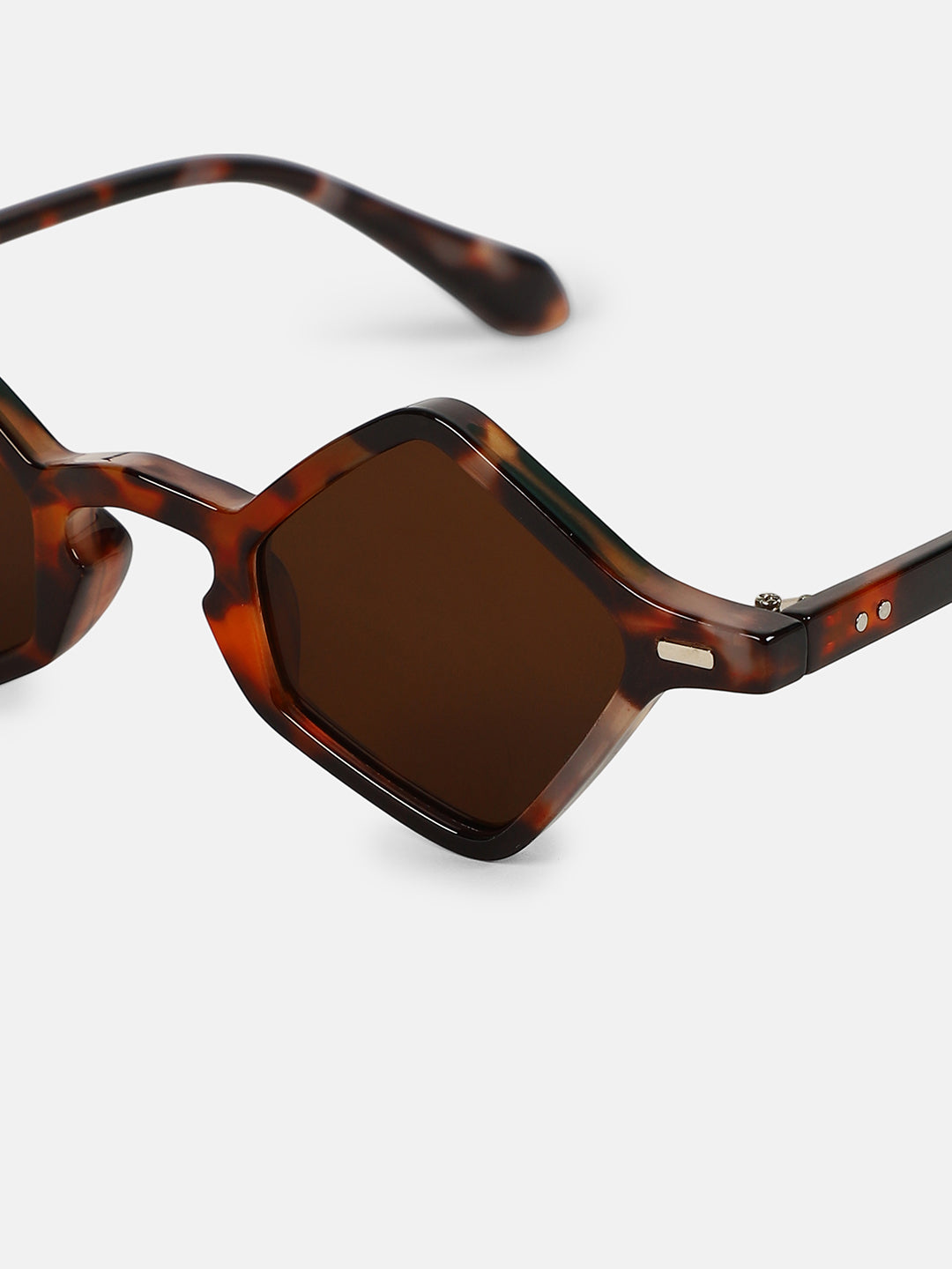 The Circuscore Diamond Sunglass - Coffee Brown