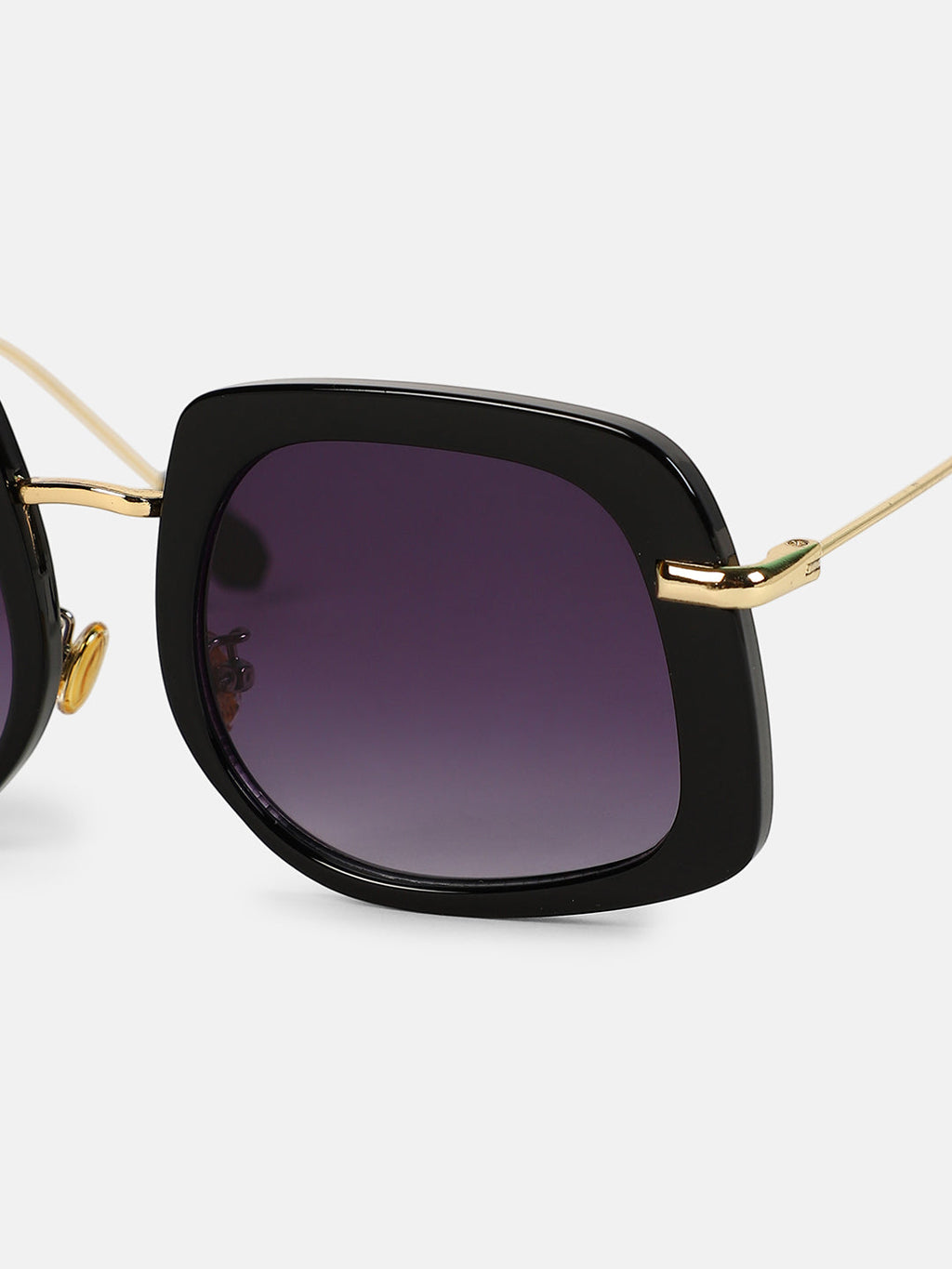 The Whimsical Oversized Sunglass - Onyx Black