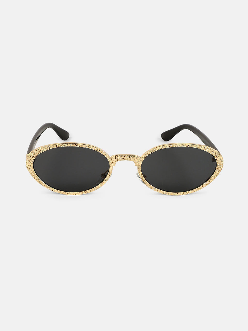 The Dented Oval Sunglass - Califonia Gold