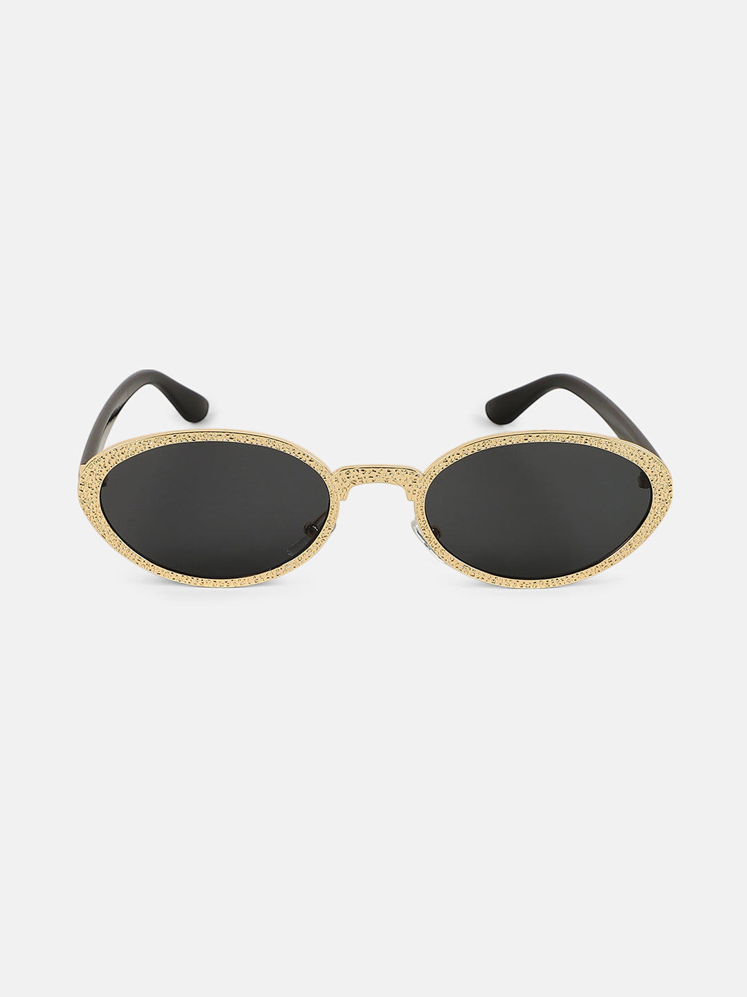The Dented Oval Sunglass - Califonia Gold