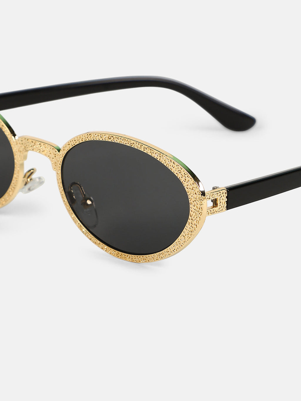 The Dented Oval Sunglass - Califonia Gold