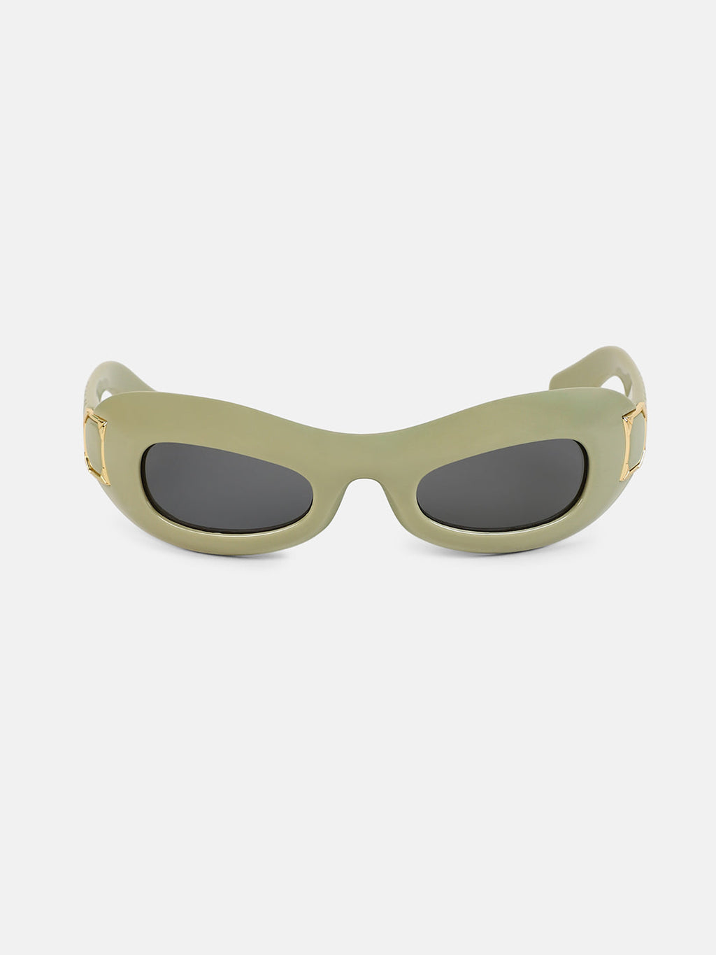 The Gilded Pastel Wraparound Sunglass - Sage Green