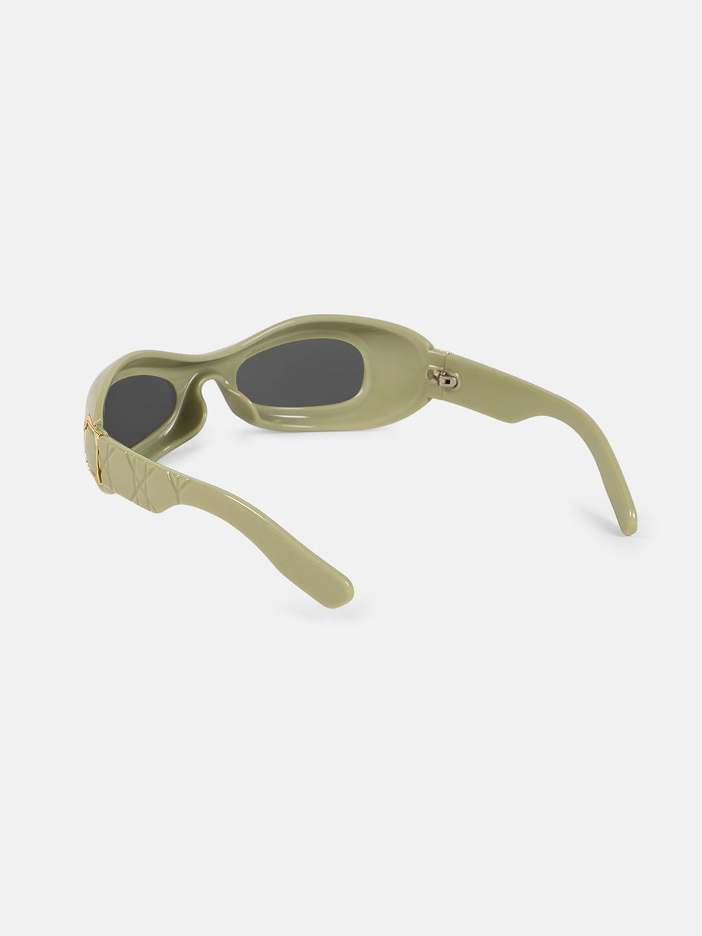 The Gilded Pastel Wraparound Sunglass - Sage Green