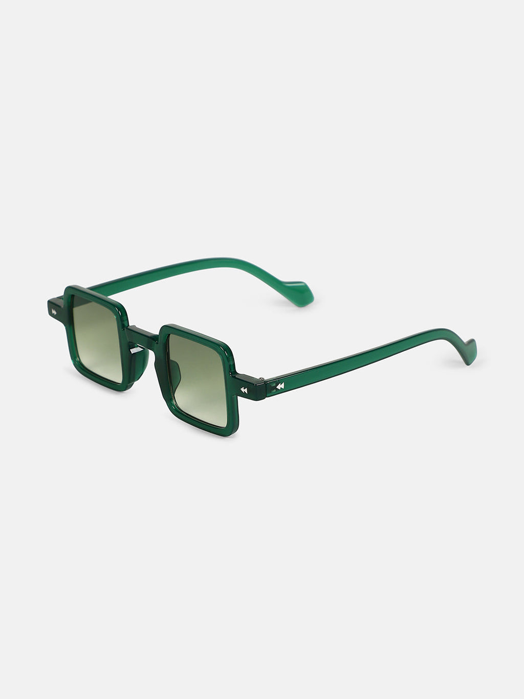 The Circuscore Square Sunglass - Emerald Green