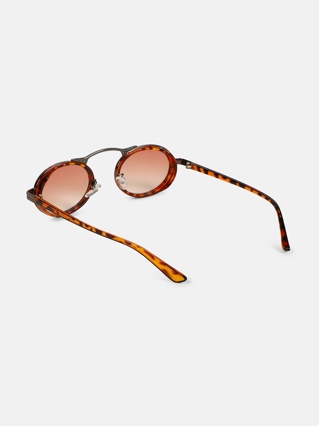 The Retro Malibu Oval Sunglass - Coffee Brown