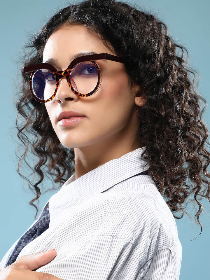 The Hooter Tortoiseshell Round Sunglass - Coffee Brown