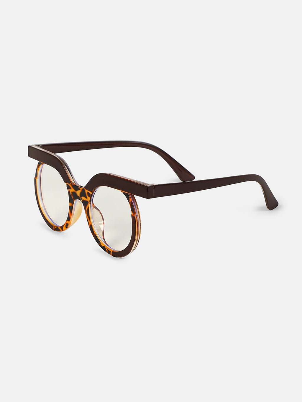The Hooter Tortoiseshell Round Sunglass - Coffee Brown