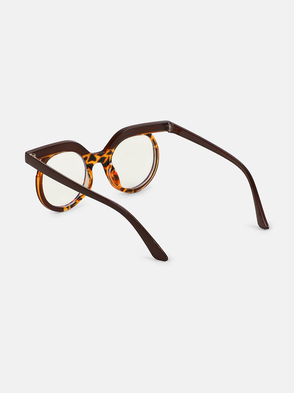 The Hooter Tortoiseshell Round Sunglass - Coffee Brown