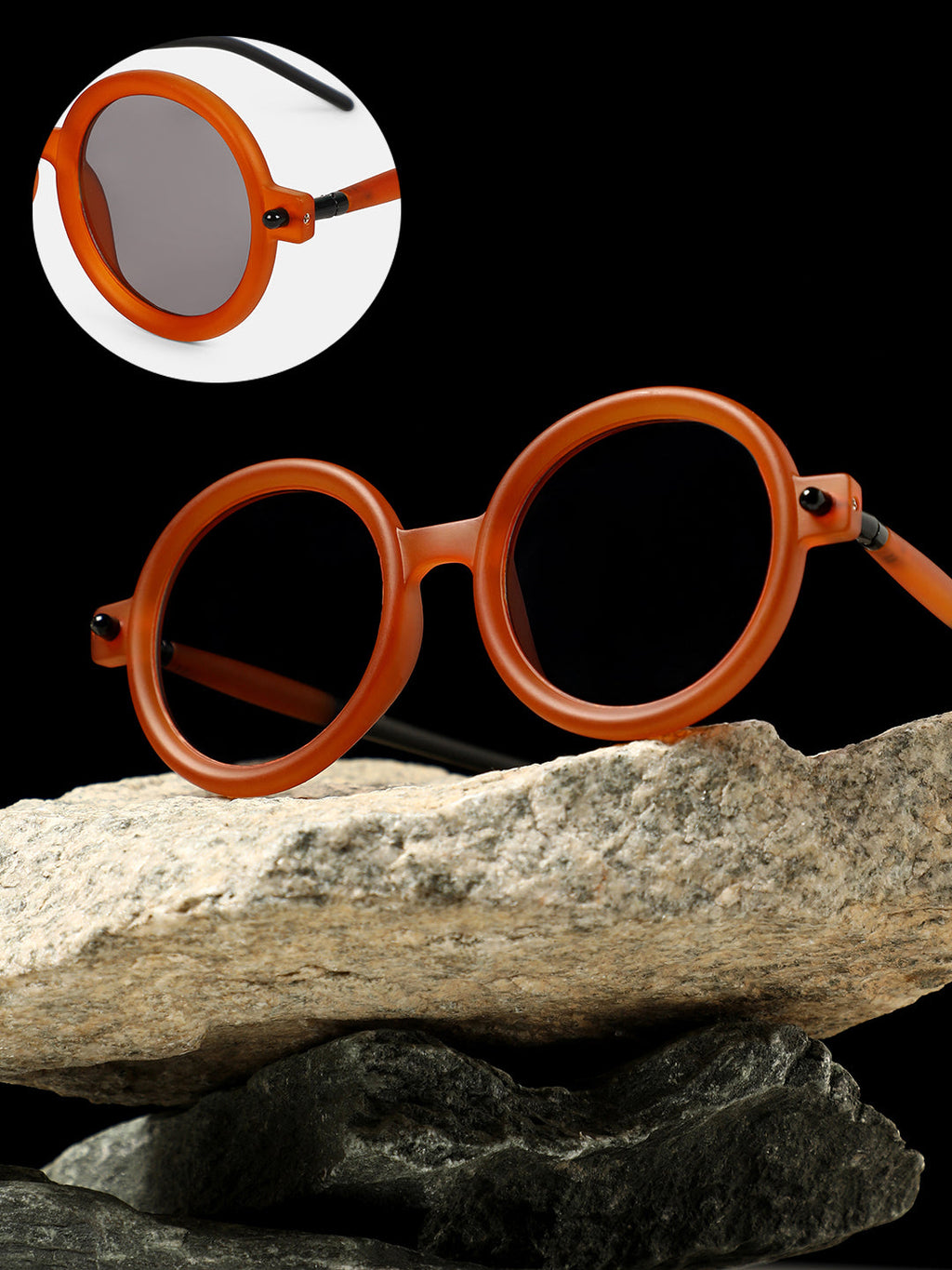 The Corsica Round Sunglass - Sienna Brown
