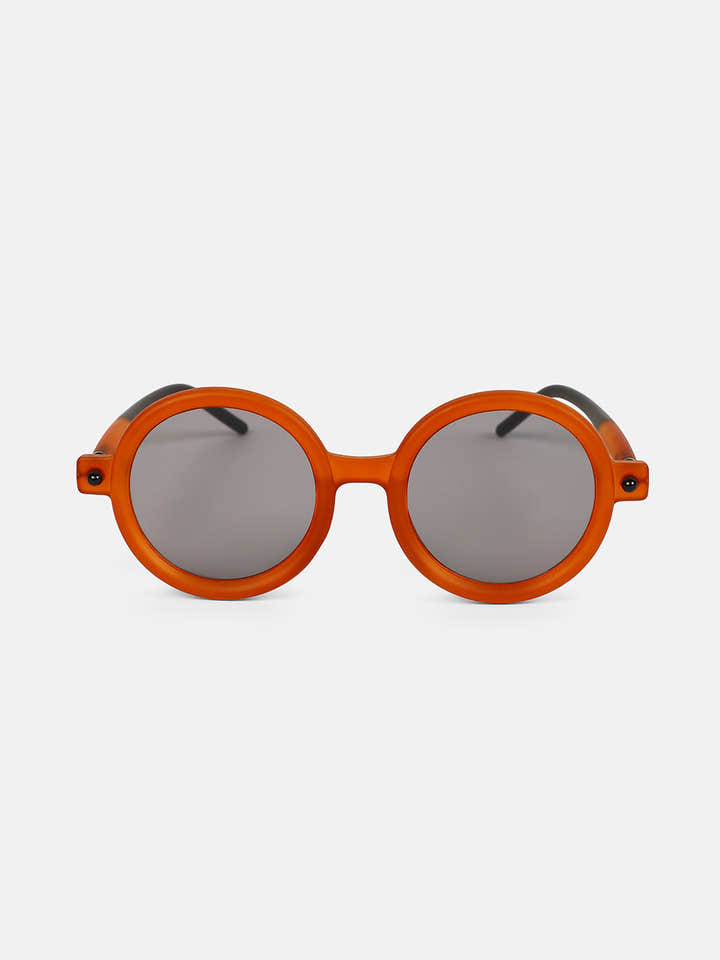 The Corsica Round Sunglass - Sienna Brown