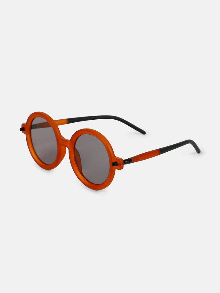The Corsica Round Sunglass - Sienna Brown