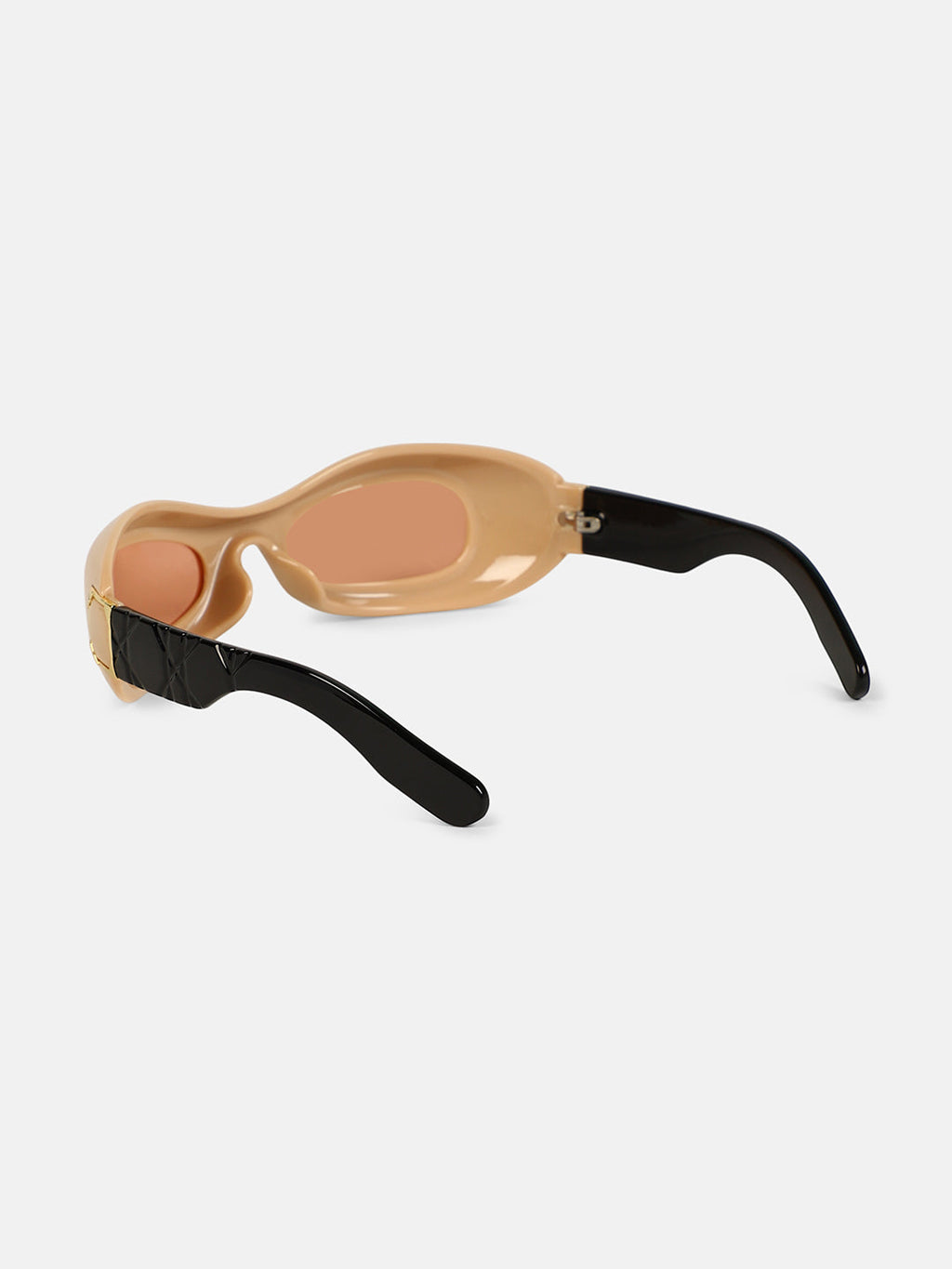 The Gilded Pastel Wraparound Sunglass - Sand Beige