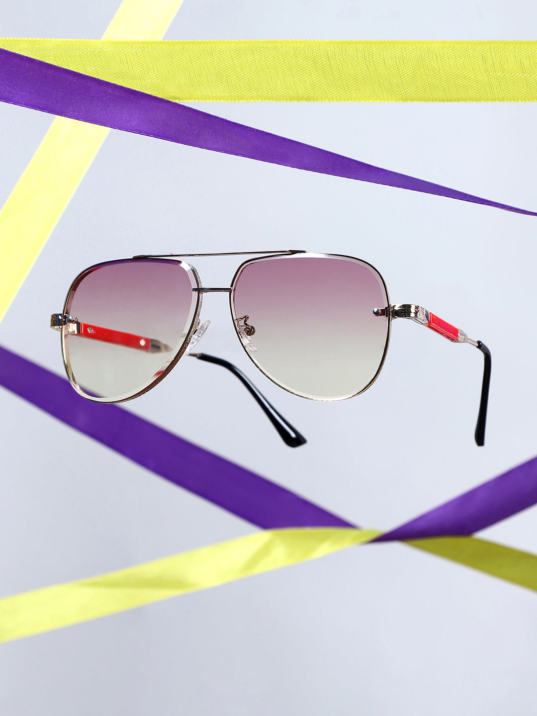 The Soprano Aviator Sunglass - Scarlet Red