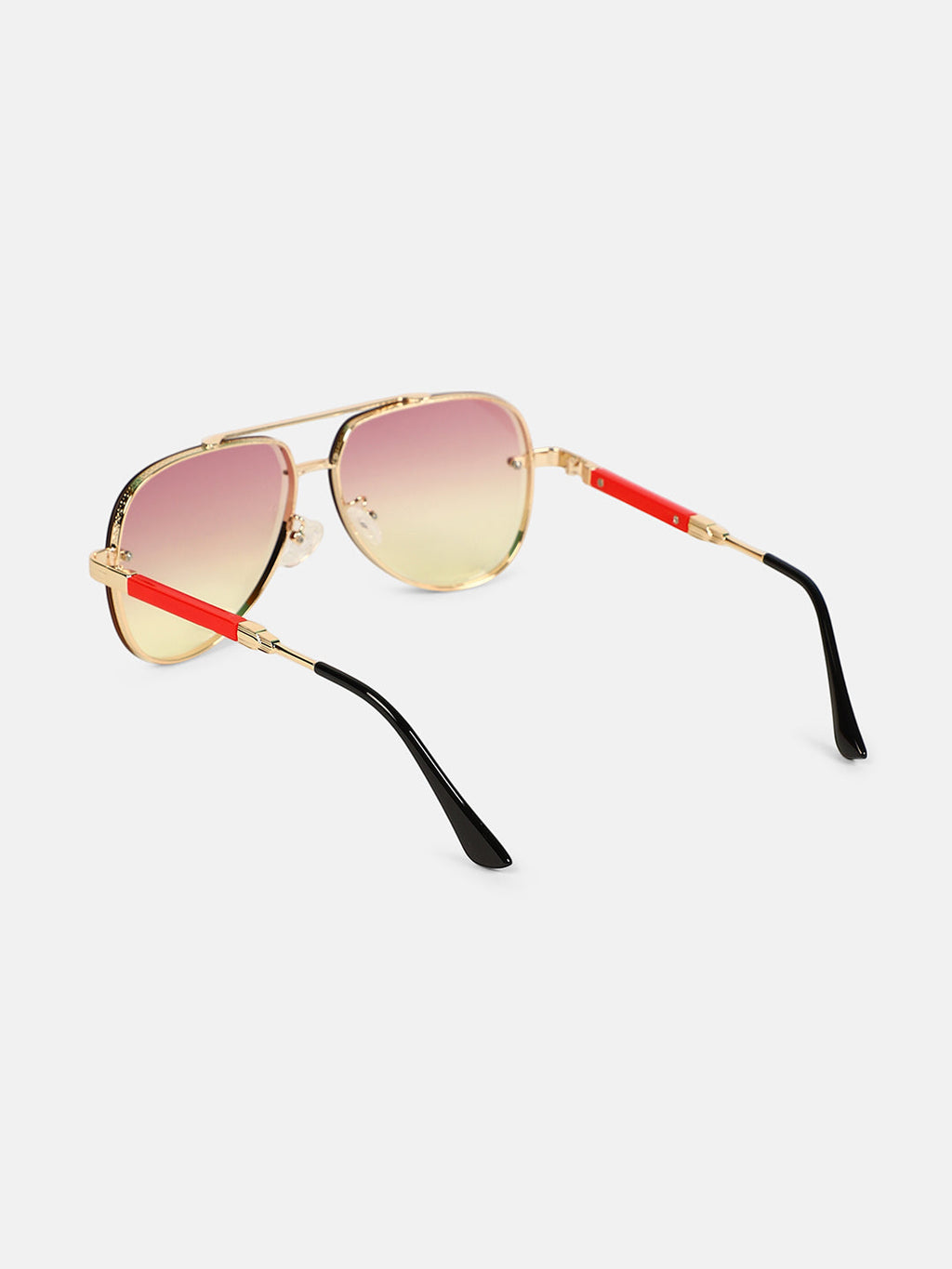 The Soprano Aviator Sunglass - Scarlet Red