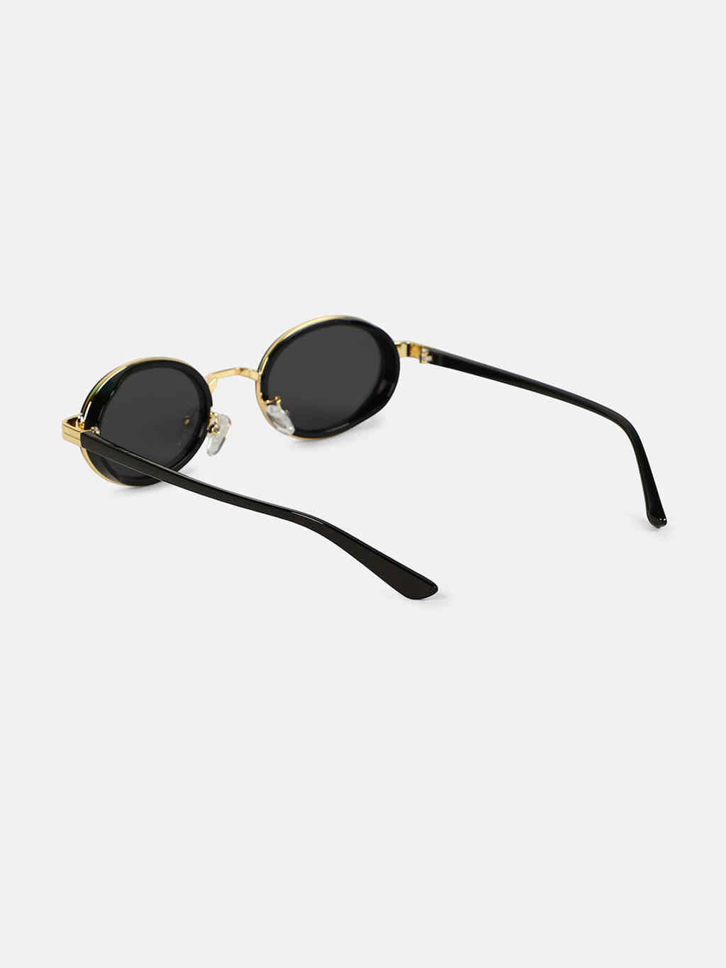 The Malibu Block Oval Sunglass - Onyx Black