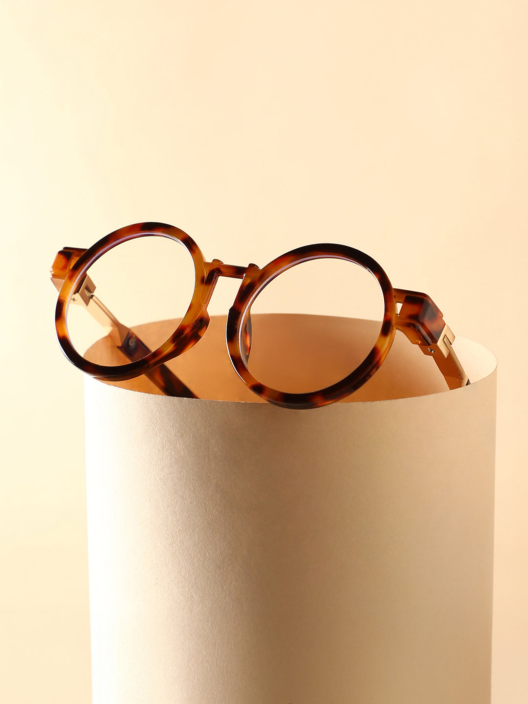 The Chelsea Round Sunglass - Coffee Brown