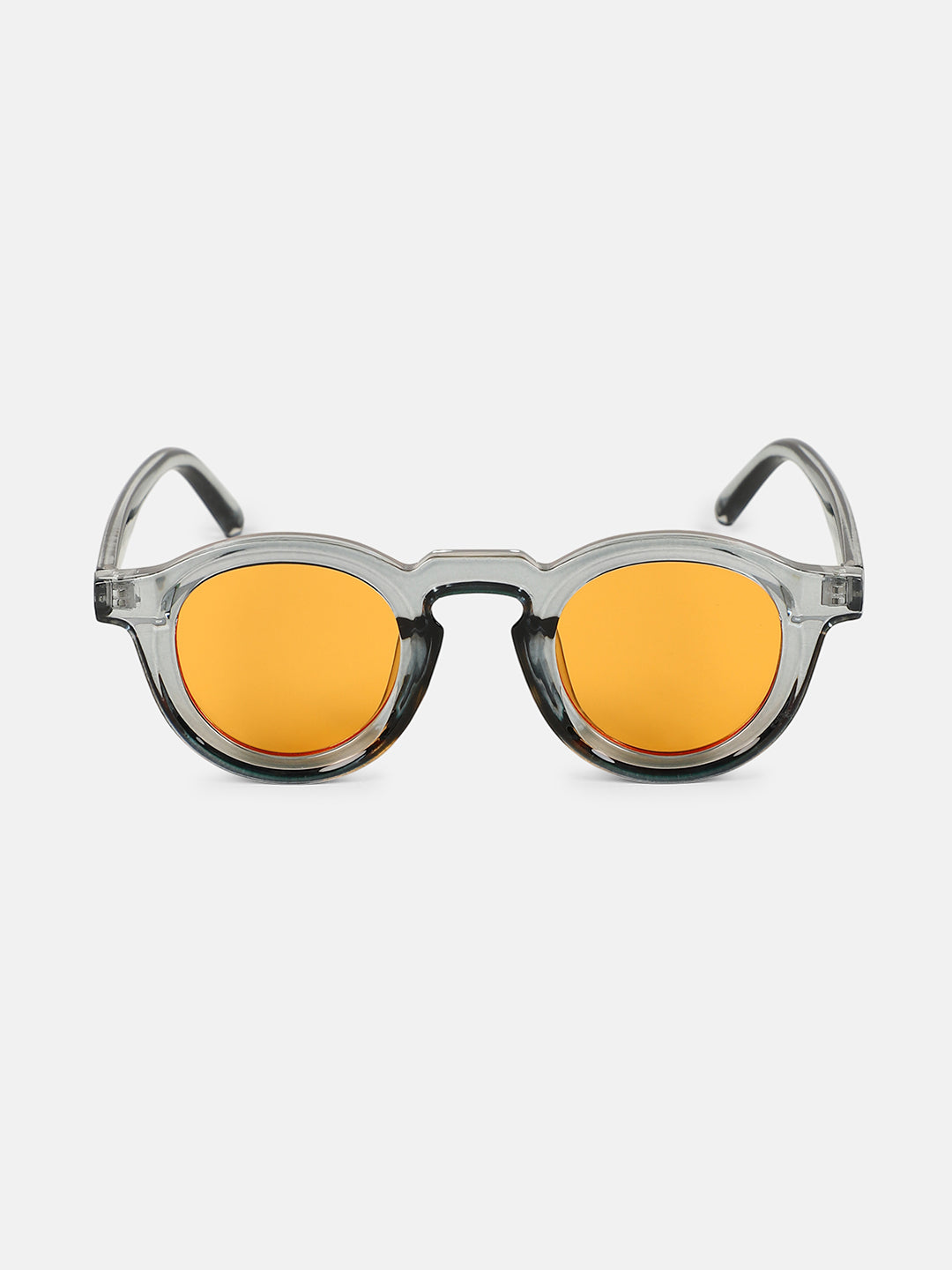 The Atticus Round Sunglass - Charcoal Grey