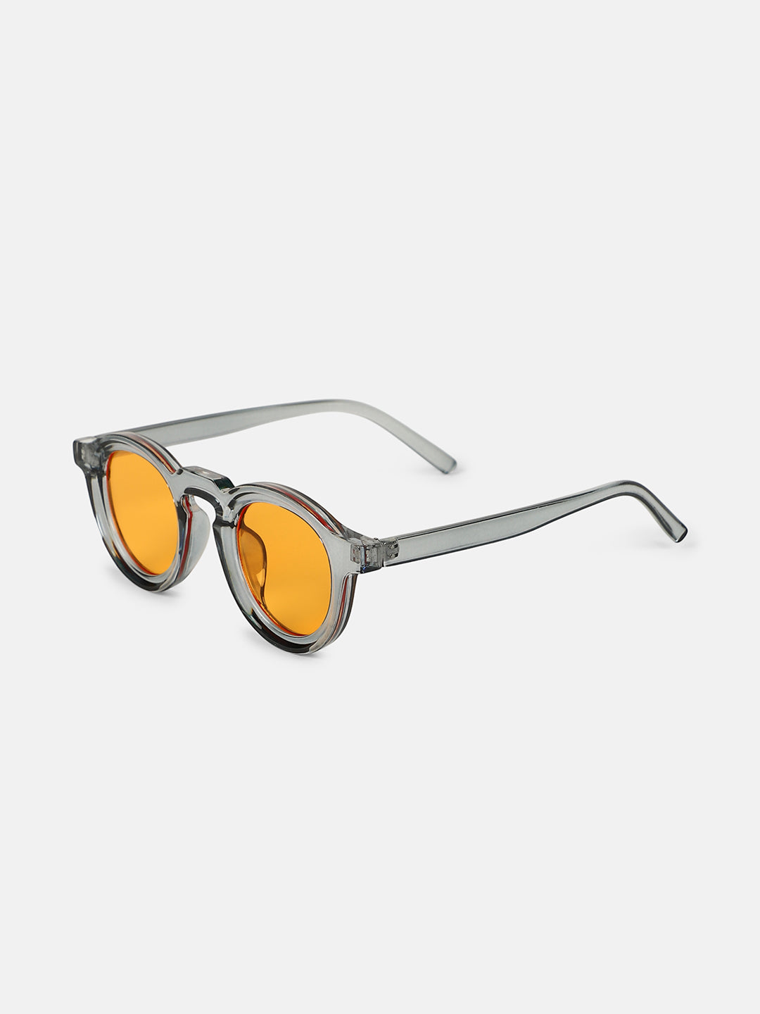 The Atticus Round Sunglass - Charcoal Grey