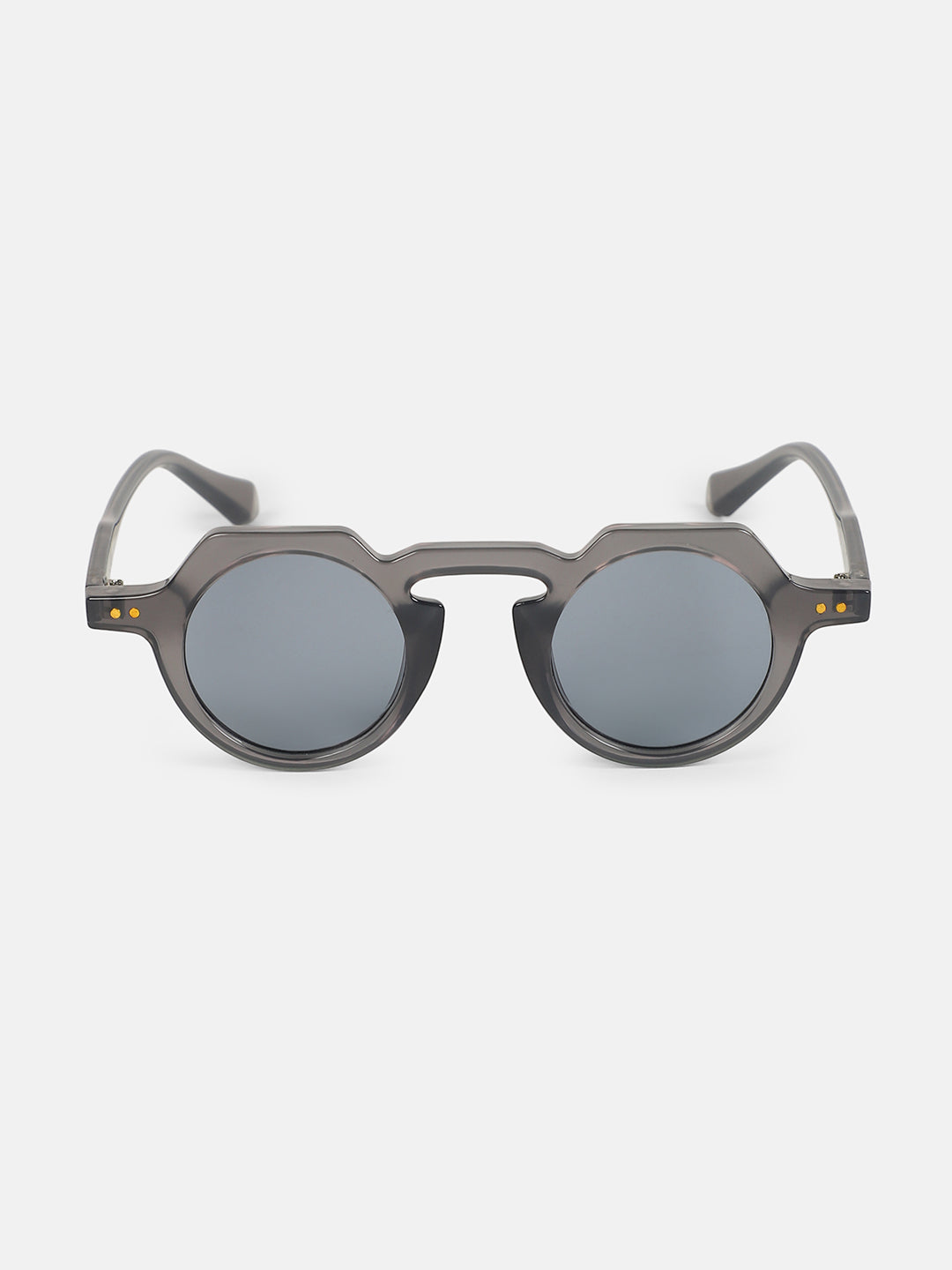 The Berlin Round Sunglass - Charcoal Grey