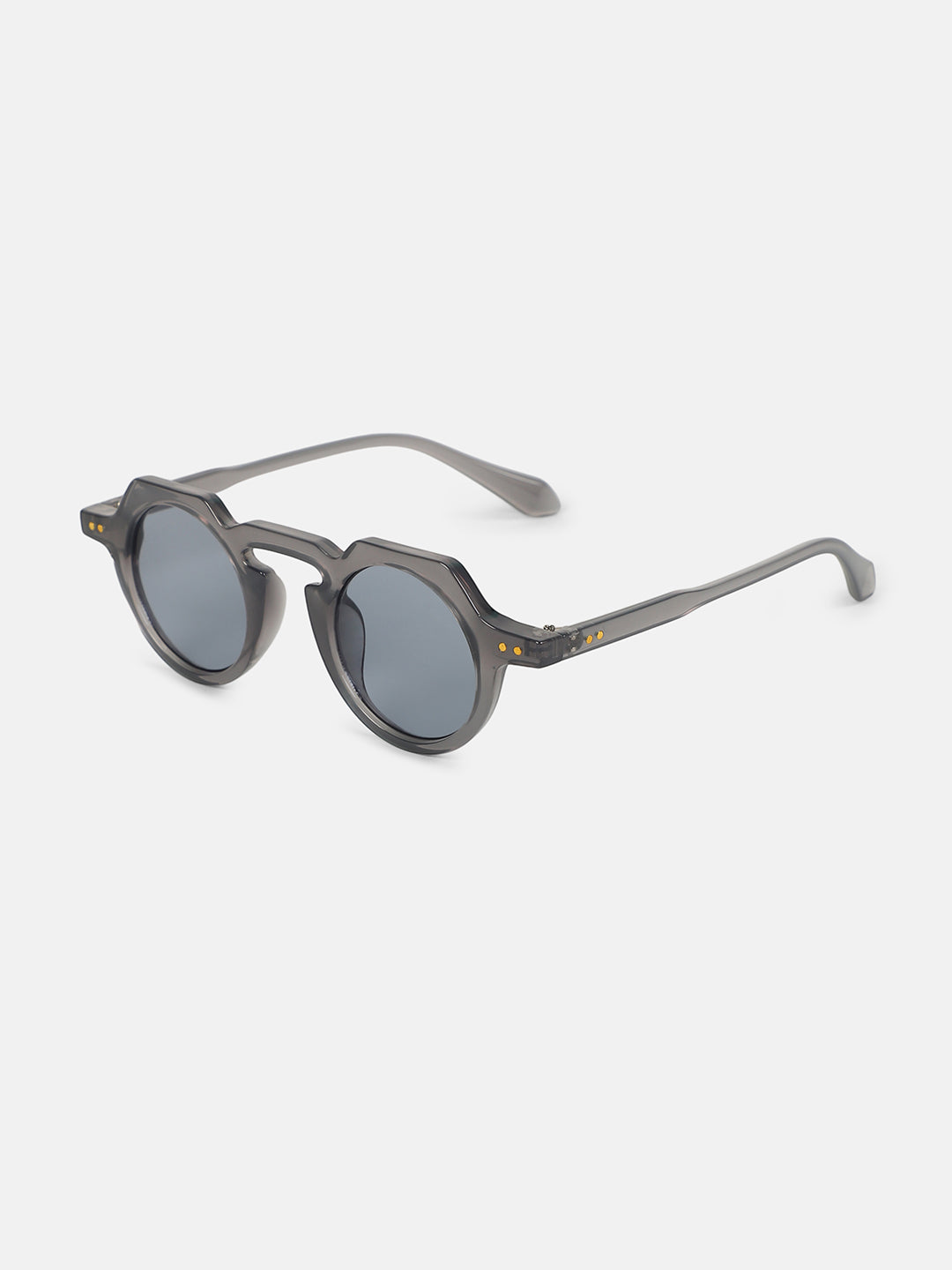 The Berlin Round Sunglass - Charcoal Grey