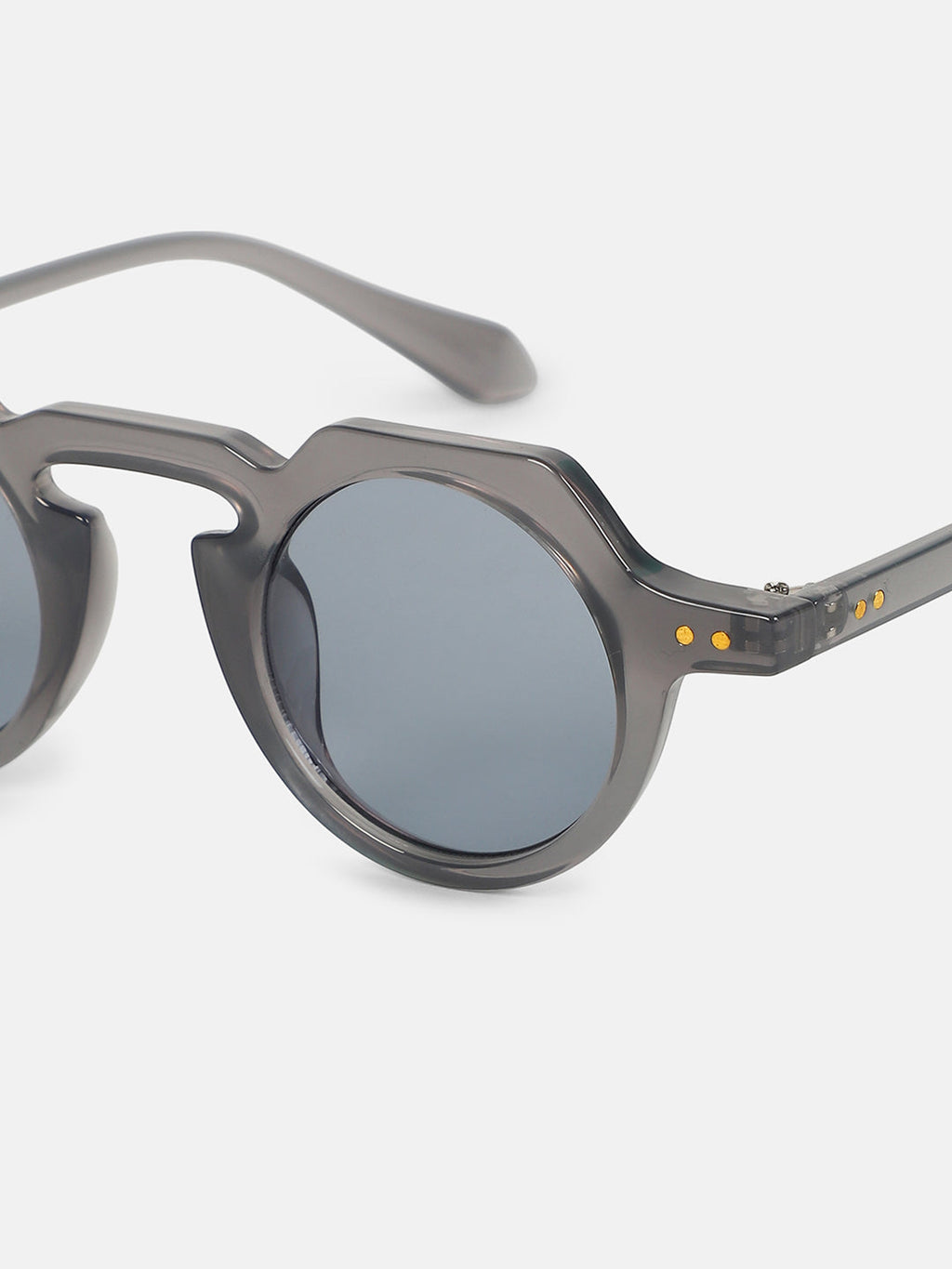 The Berlin Round Sunglass - Charcoal Grey