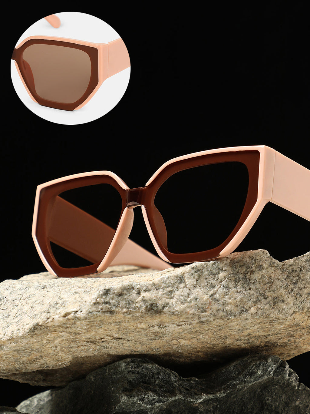 The Avenue Cateye Sunglass - Nude Pink