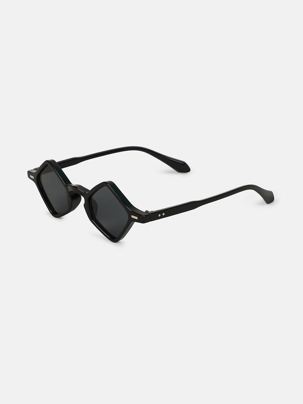 The Circuscore Diamond Sunglass - Midnight Black