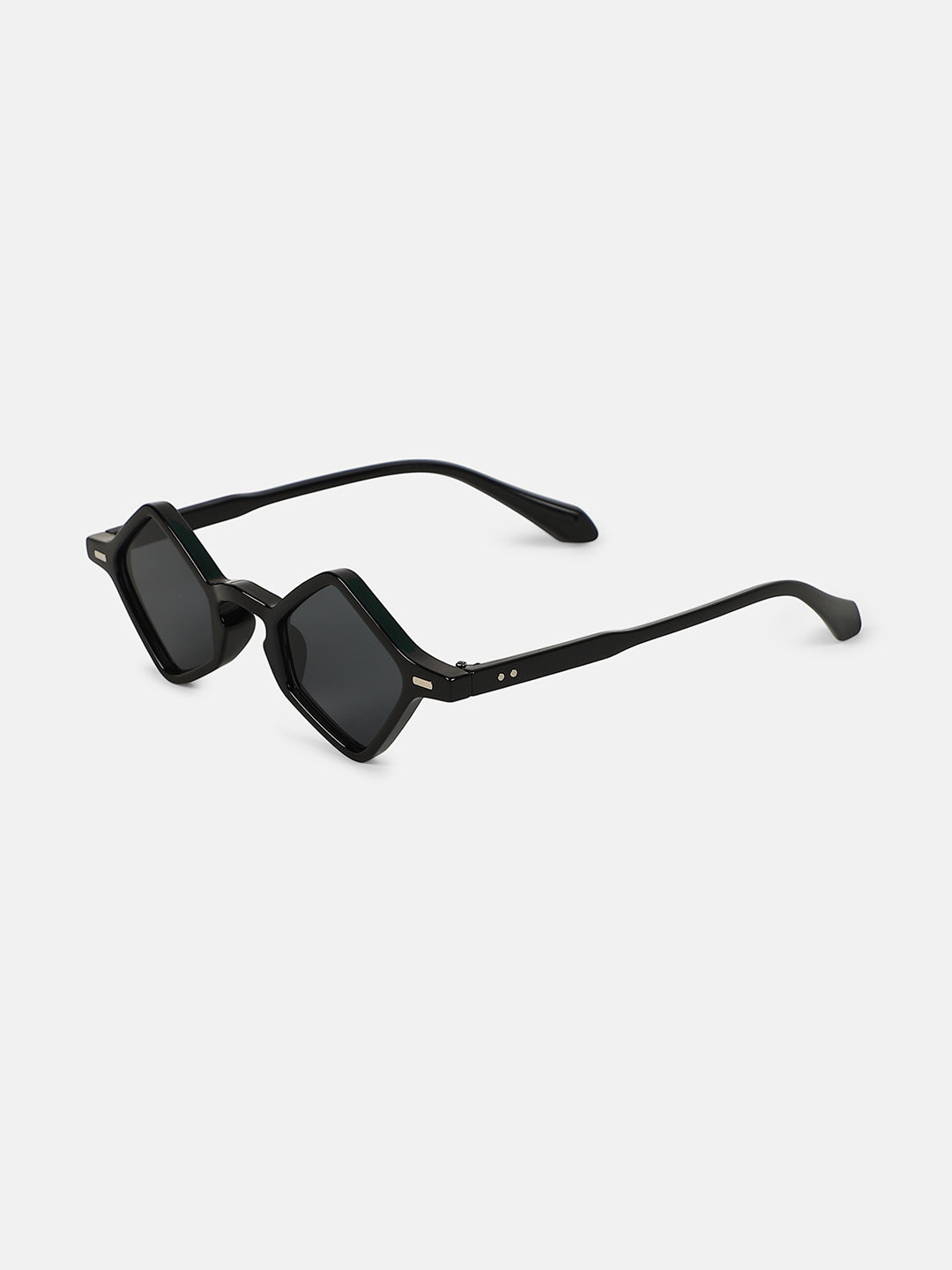 The Circuscore Diamond Sunglass - Midnight Black