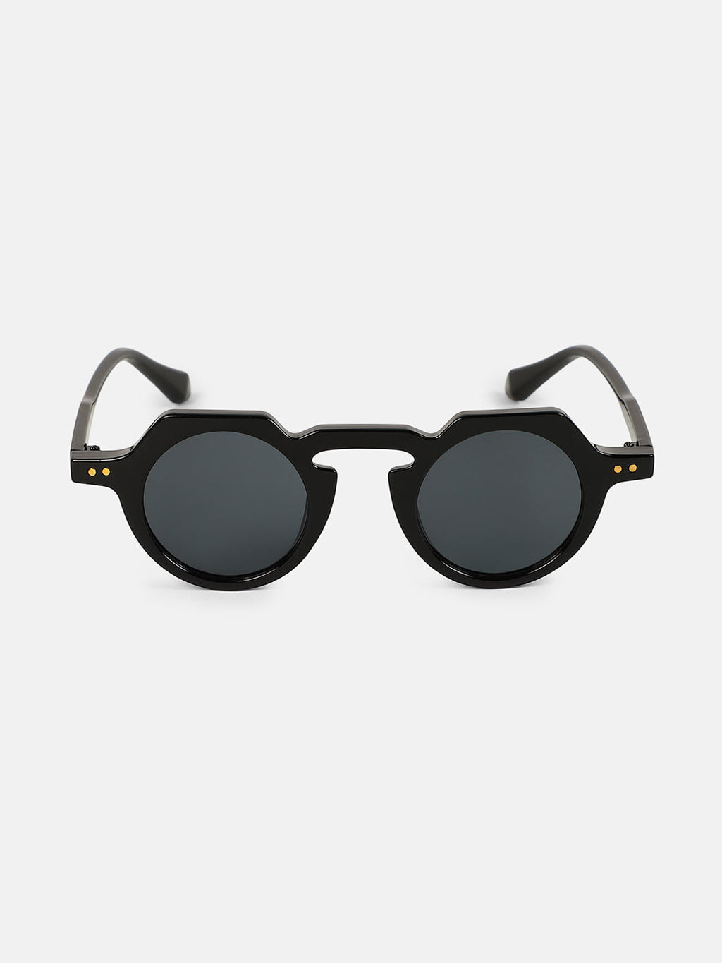 The Berlin Round Sunglass - Onyx Black