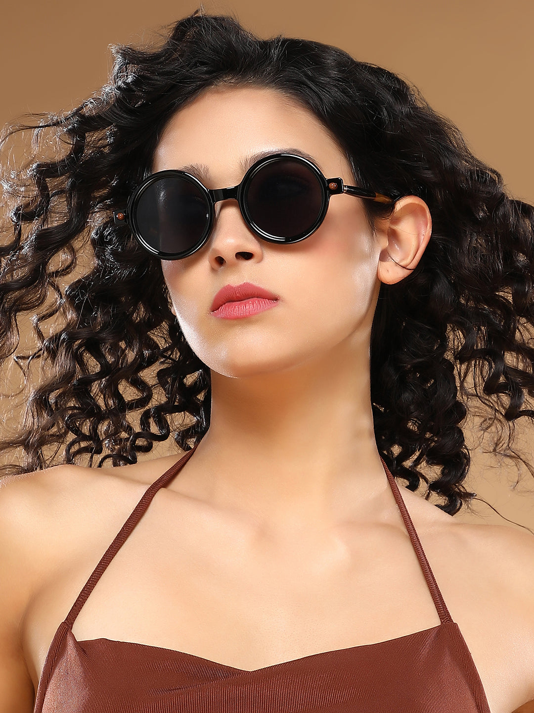 The Corsica Round Sunglass - Onyx Black